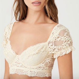 Forever 21 Lace underwire short sleeve bra